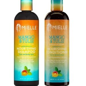 Miell Mango & Tulsi Nourishing Conditioner & Shampoo (12 fl oz each)